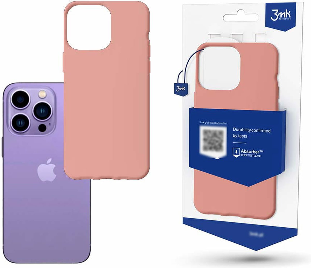 3mk Case for iPhone 14 Pro from the Matt Case Series - Pink