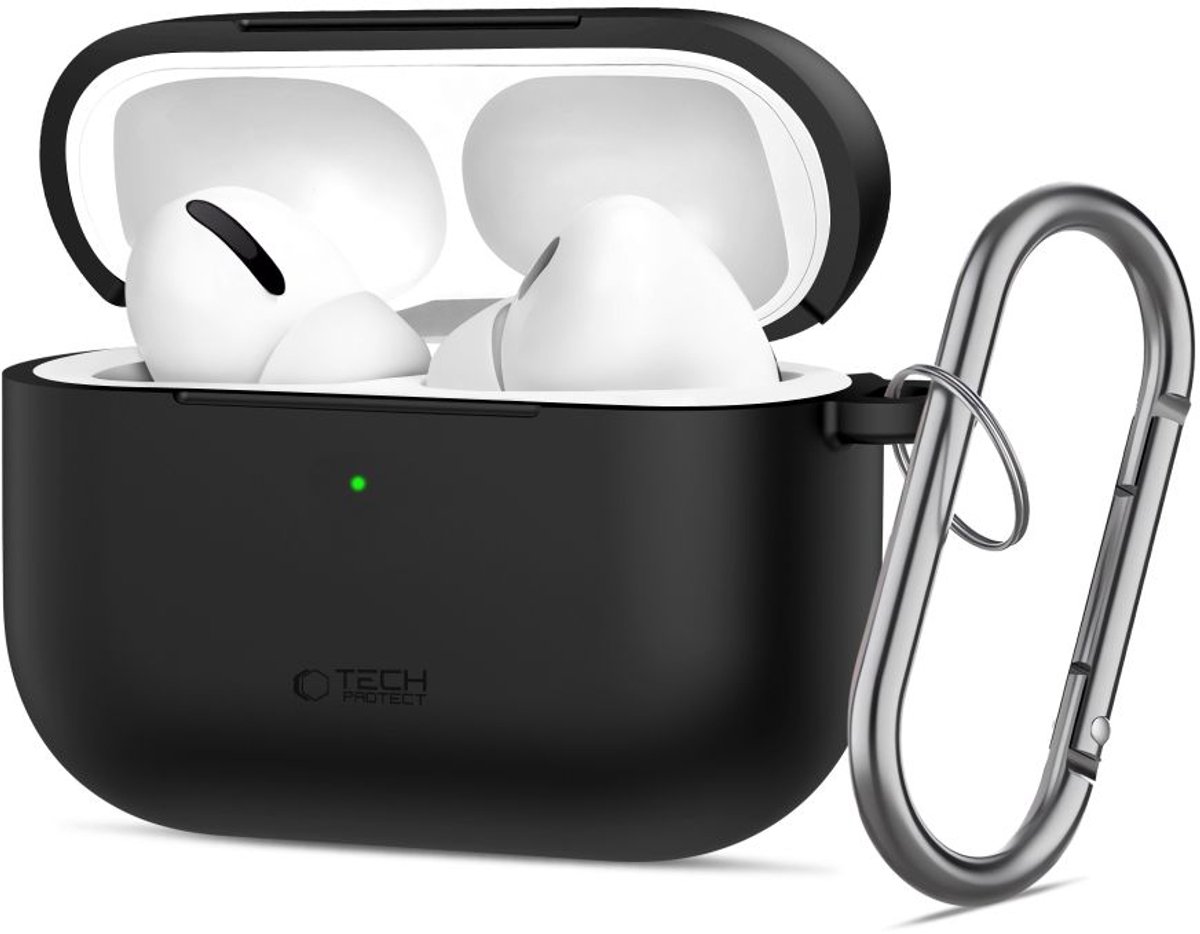 Tech-Protect Silicone Hook Case for AirPods Pro 3 - Black