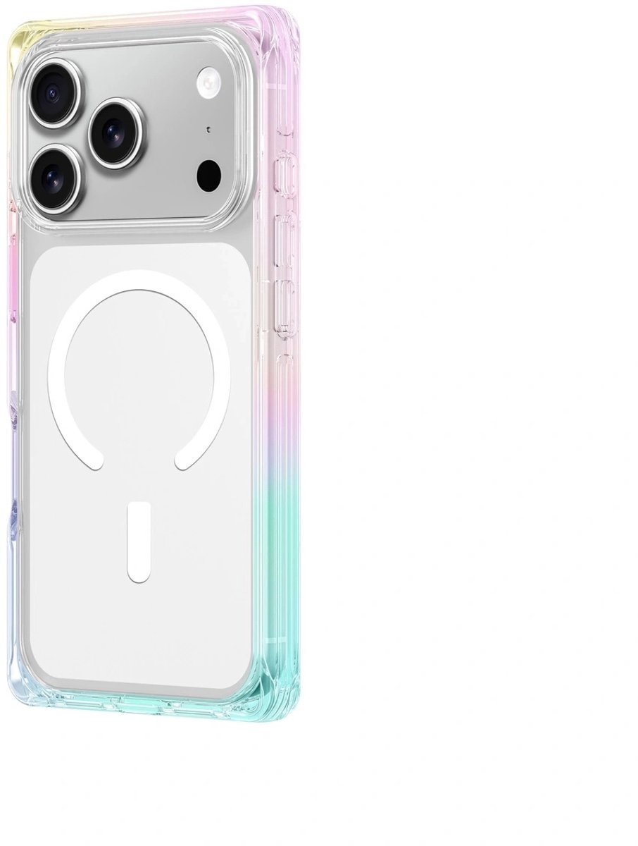 AmazingThing Omni case for iPhone 17 Pro compatible with MagSafe - transparent-rainbow