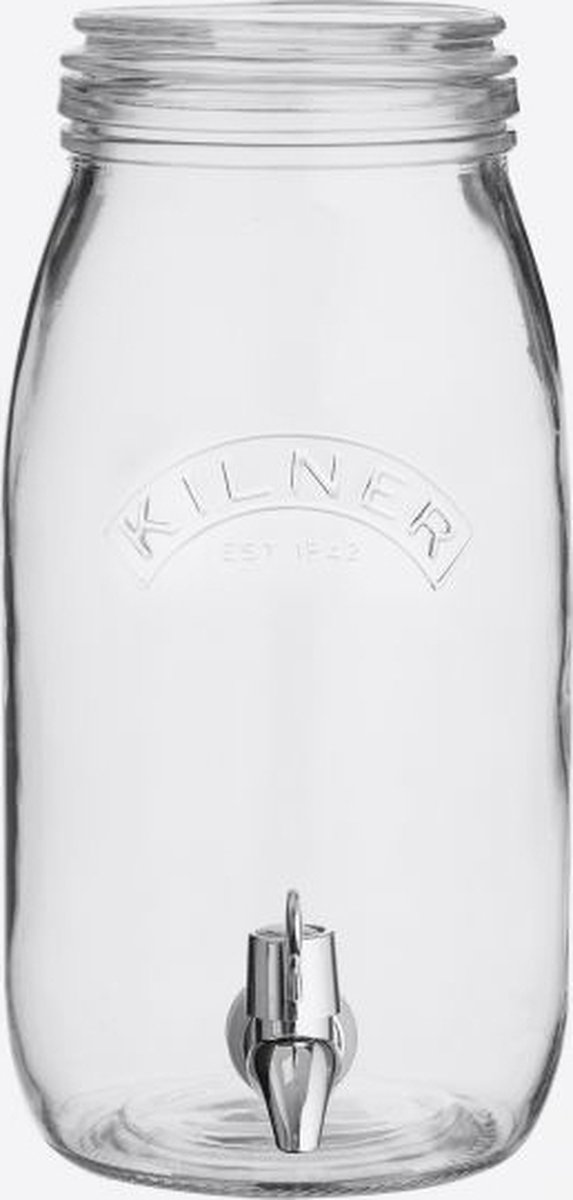 Kilner Distributeur de boissons avec robinet Kilner Transparent, 3 L