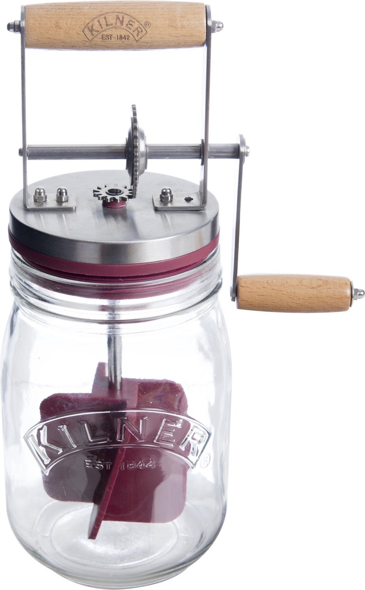 Kilner Baratte à beurre Kilner Transparent-rouge, 1 L