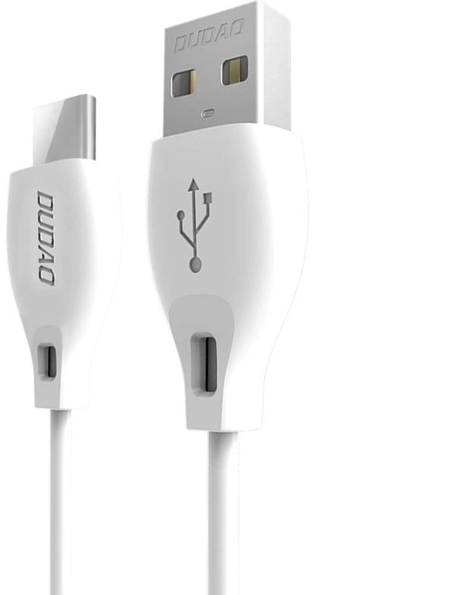 Dudao USB Cable Type C 2.1A 1m White (L4T 1m white)