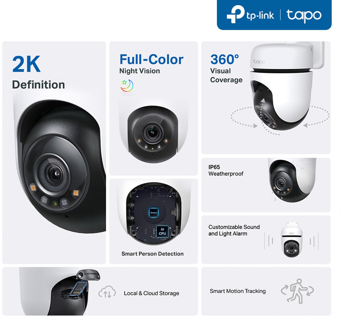 TP-Link Tapo C510W Outdoor Pan/Tilt Security WiFi Camera