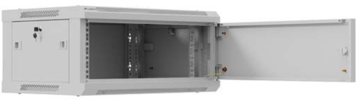 Lanberg WF01 Series - rack - 600x450 flat pack with metal door - 4U