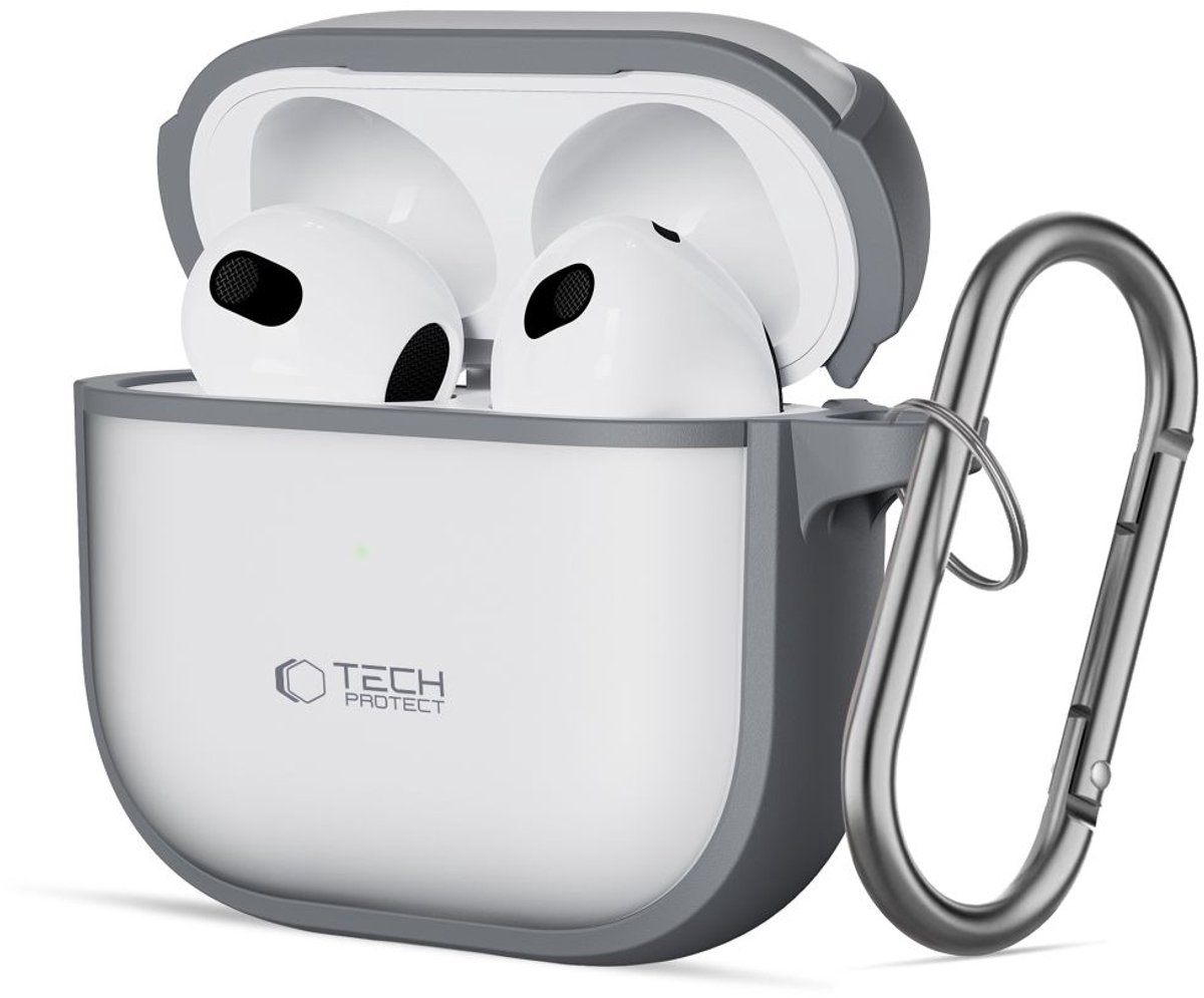 Tech-Protect Slim Hook Case for AirPods 4 - Gray