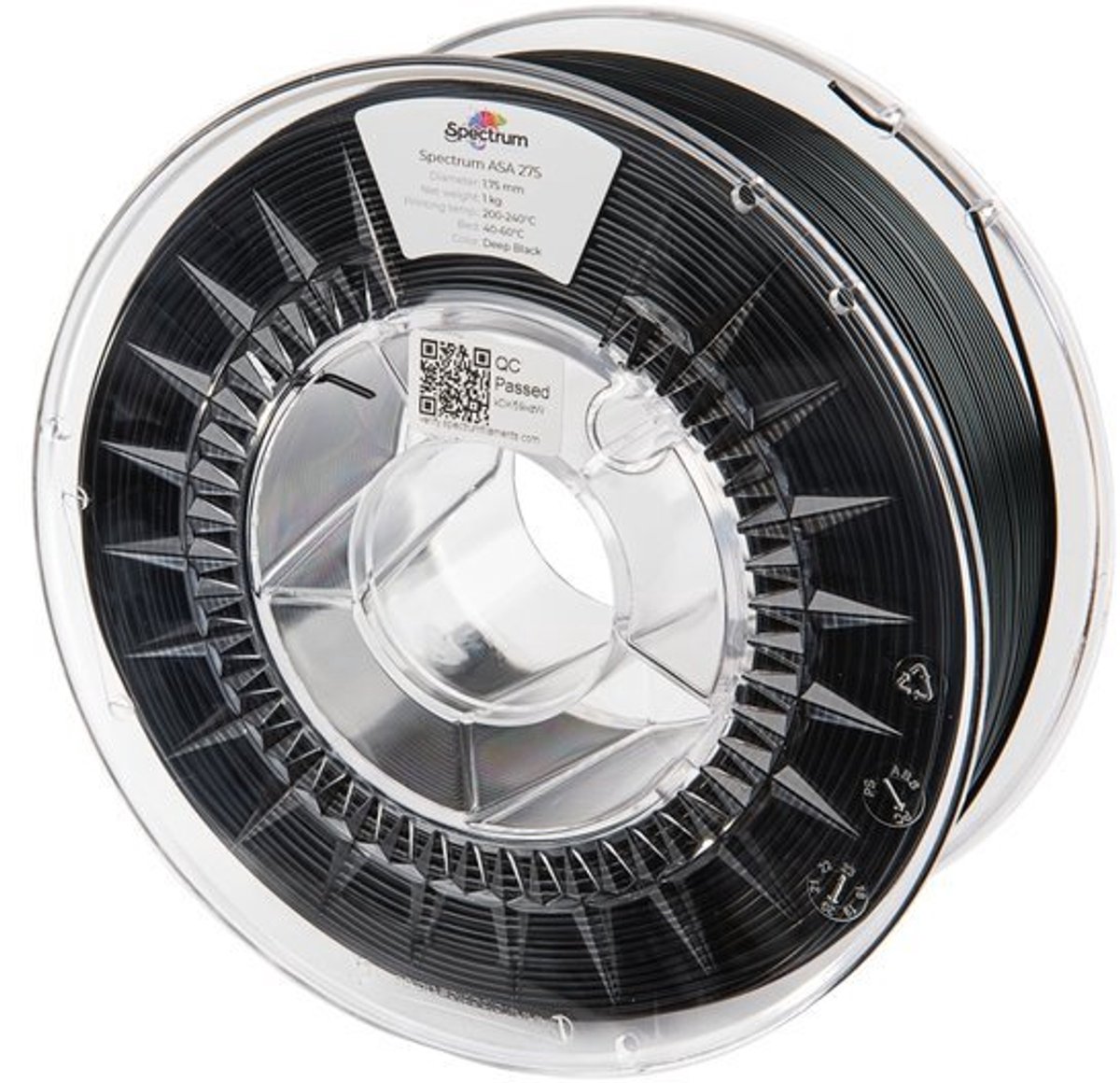 Spectrum 3D Filament / ASA 275 / ⌀ 1.75 mm / Deep Black / 1 kg