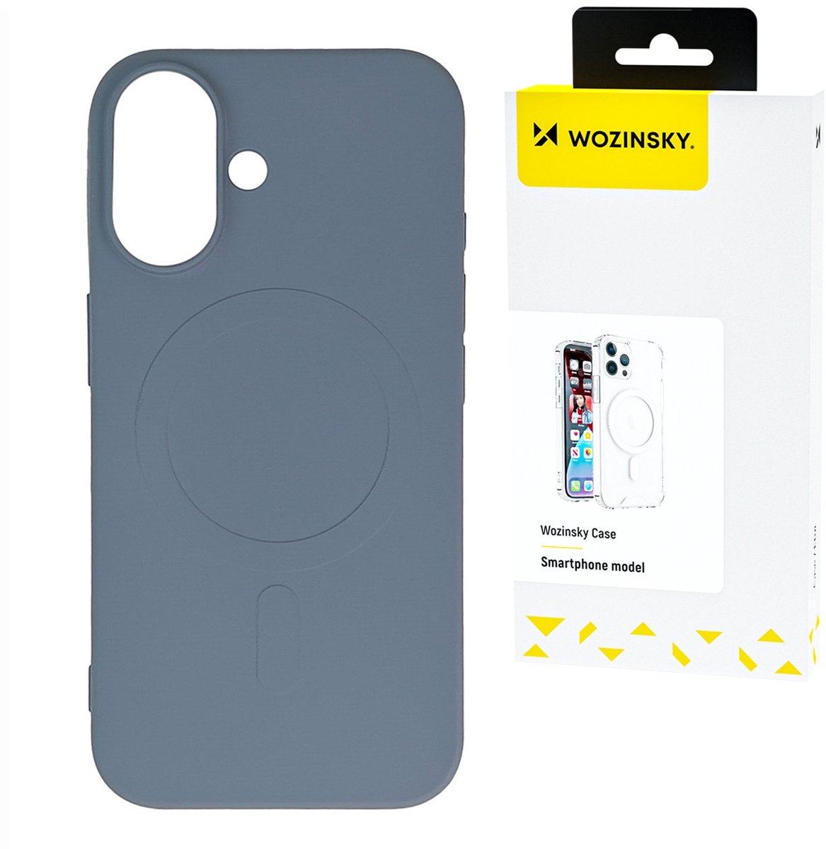 Wozinsky Silicone Magnetic Case Magsafe for Samsung Galaxy S25+ - Grey