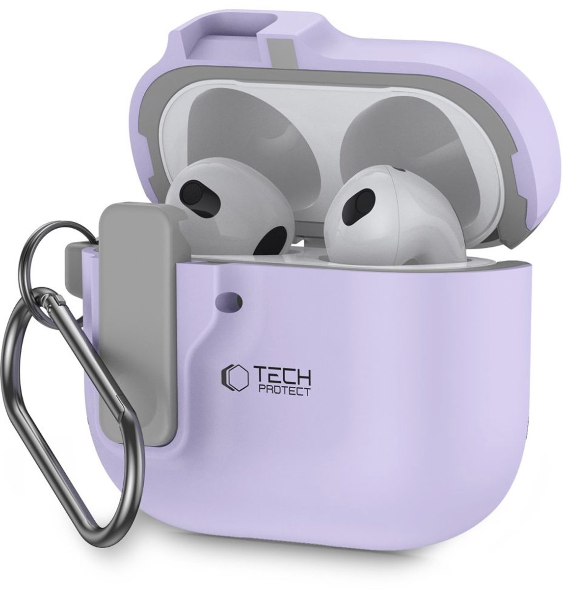 Tech-Protect Slim Hook Case for AirPods 4 - Purple