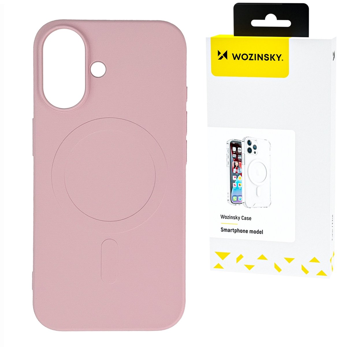 Wozinsky Liquid Silicone MagSafe Case for Samsung Galaxy S25+ - Pink