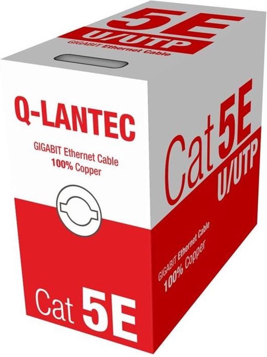 A-LAN Technologie Q-LANTEC bulk cable - 305 m - Sort - 305m