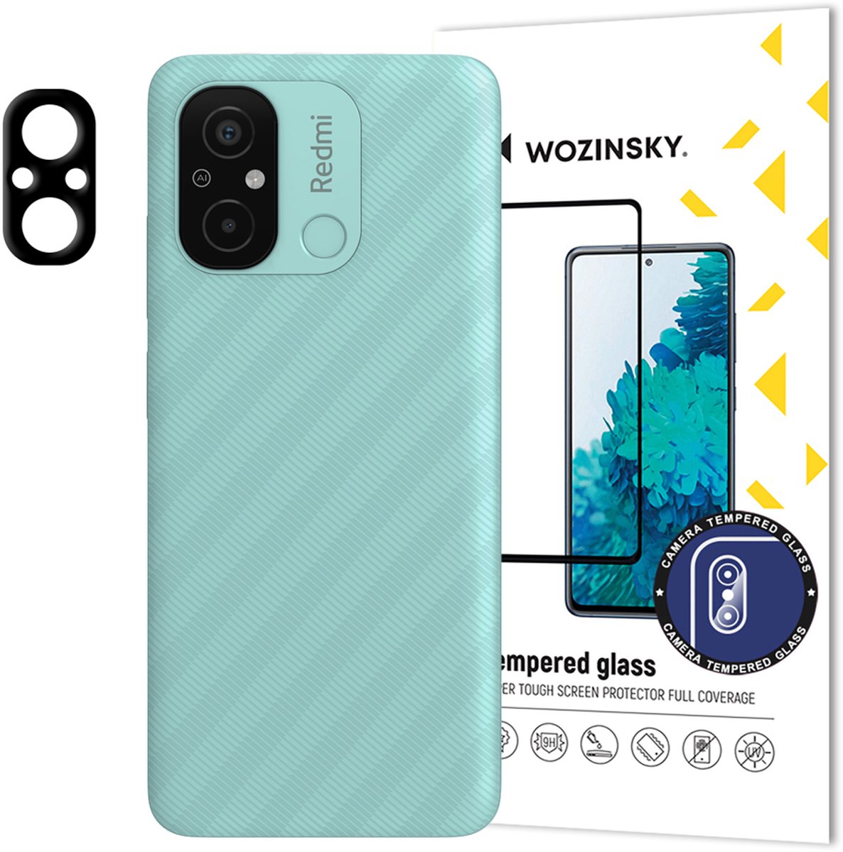 Wozinsky Full Camera Glass for Xiaomi Redmi 11A / Poco C55 / Redmi 12C