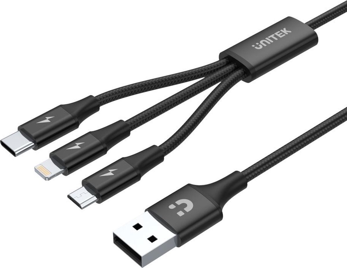 Unitek C14049BK - charge-only Lightning cable - Lightning / USB - 1.2 m