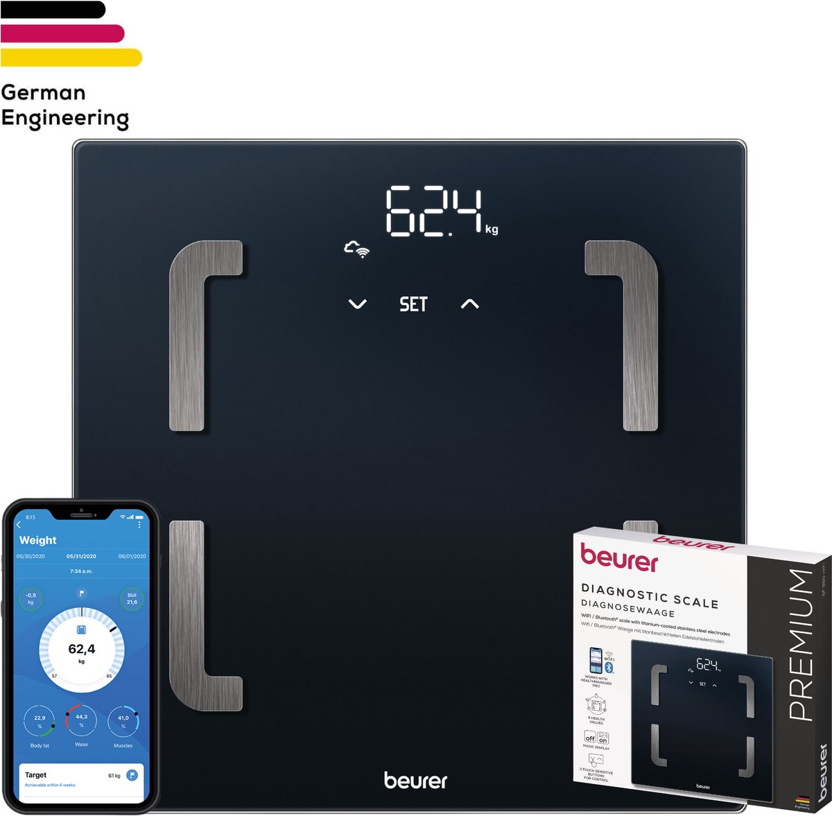 Beurer Badevægt BF 880 WIFI - bathroom scales