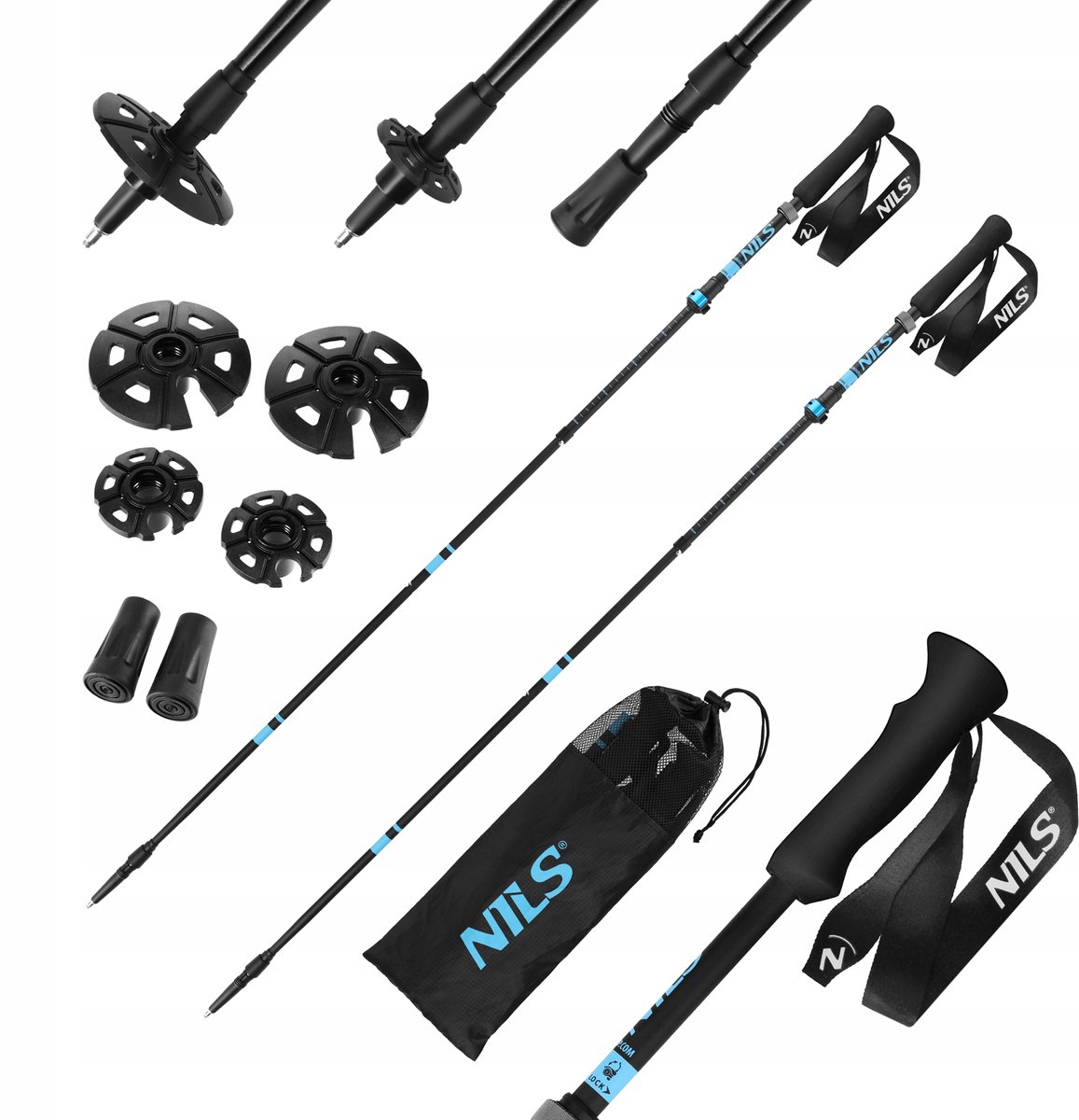Bastoncini trekking pieghevoli NILS TK8604