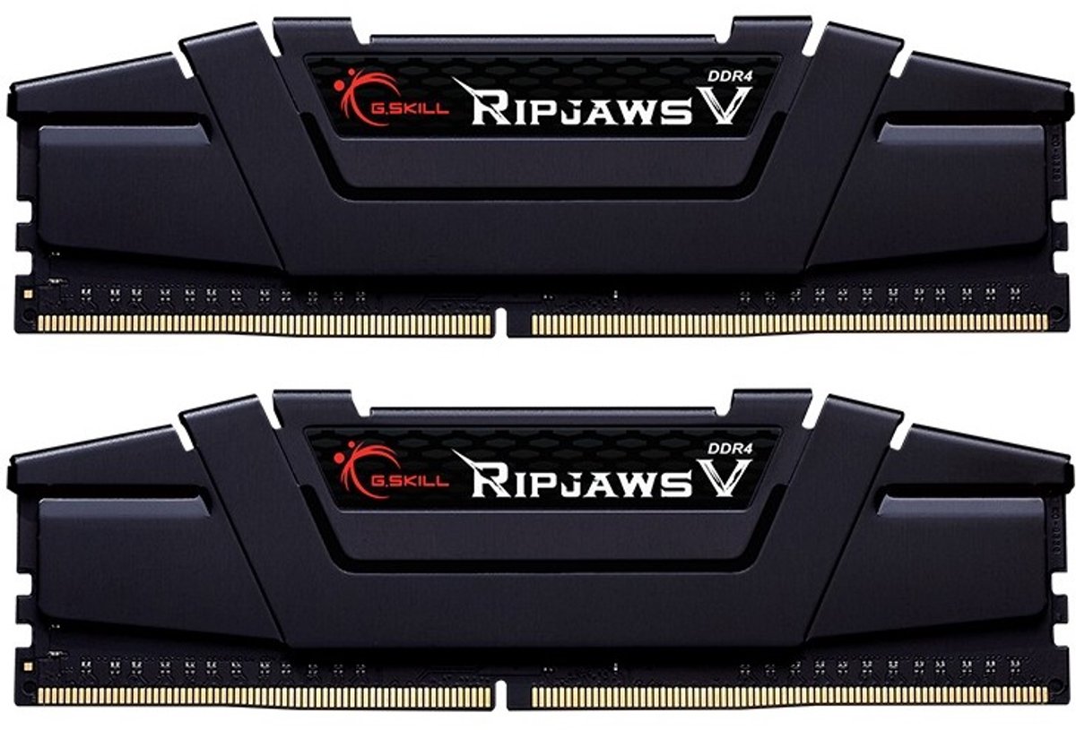 G.Skill Ripjaws V DDR4-3200 - 32GB - CL16 - Dual Channel (2 pcs) - Intel XMP - Sort