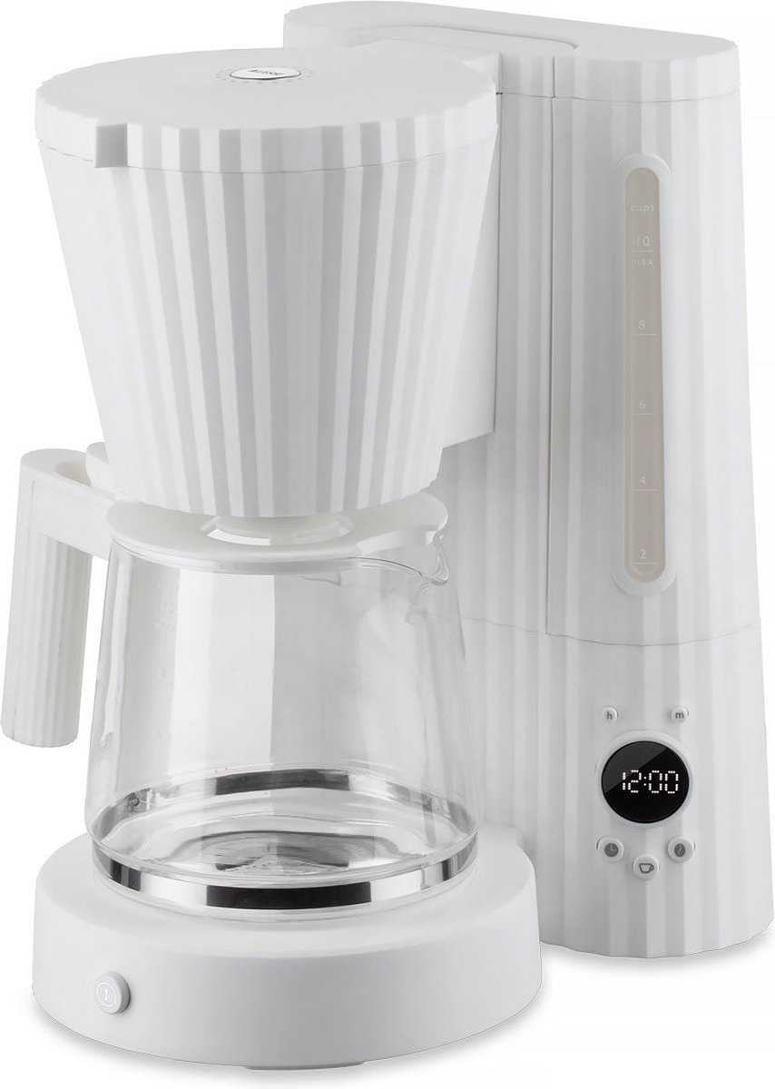 Alessi Caffettiera Plissé Bianco