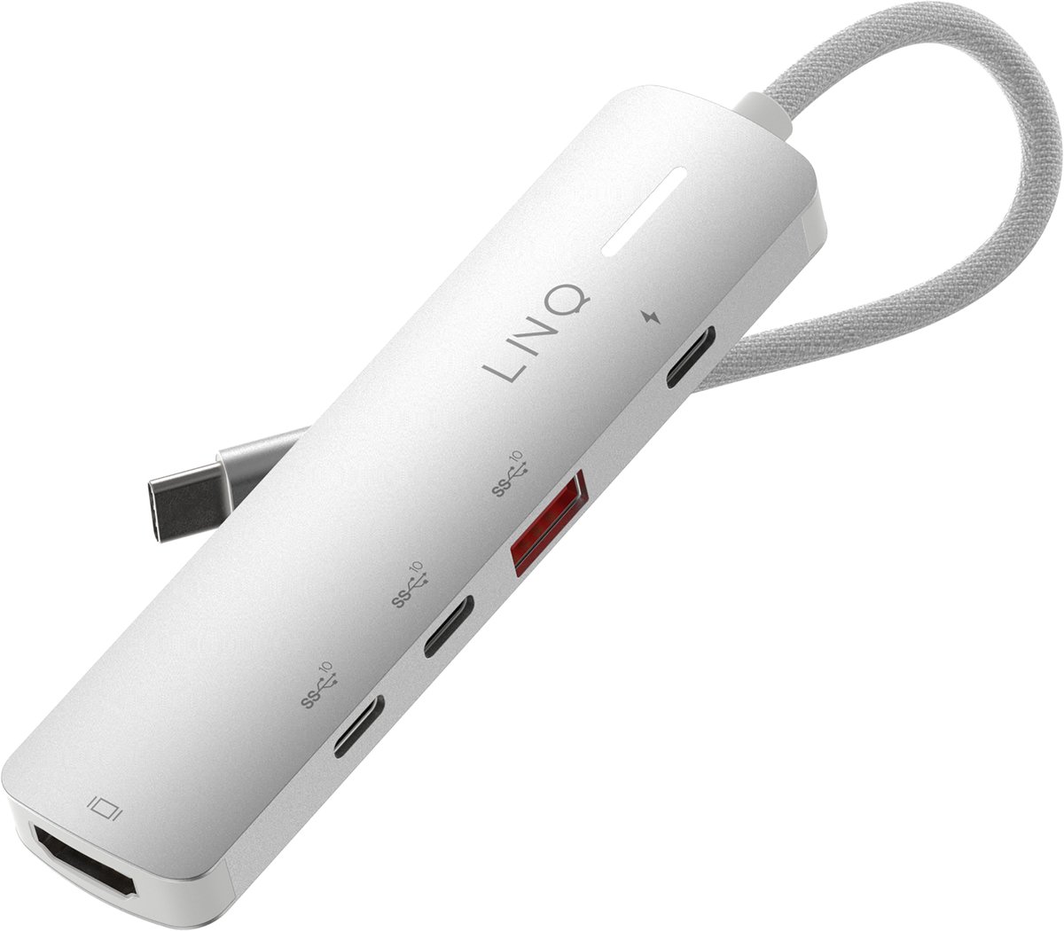 LINQ 5in1 PRO 140W USB-C Multiport Hub | Space Grey-White