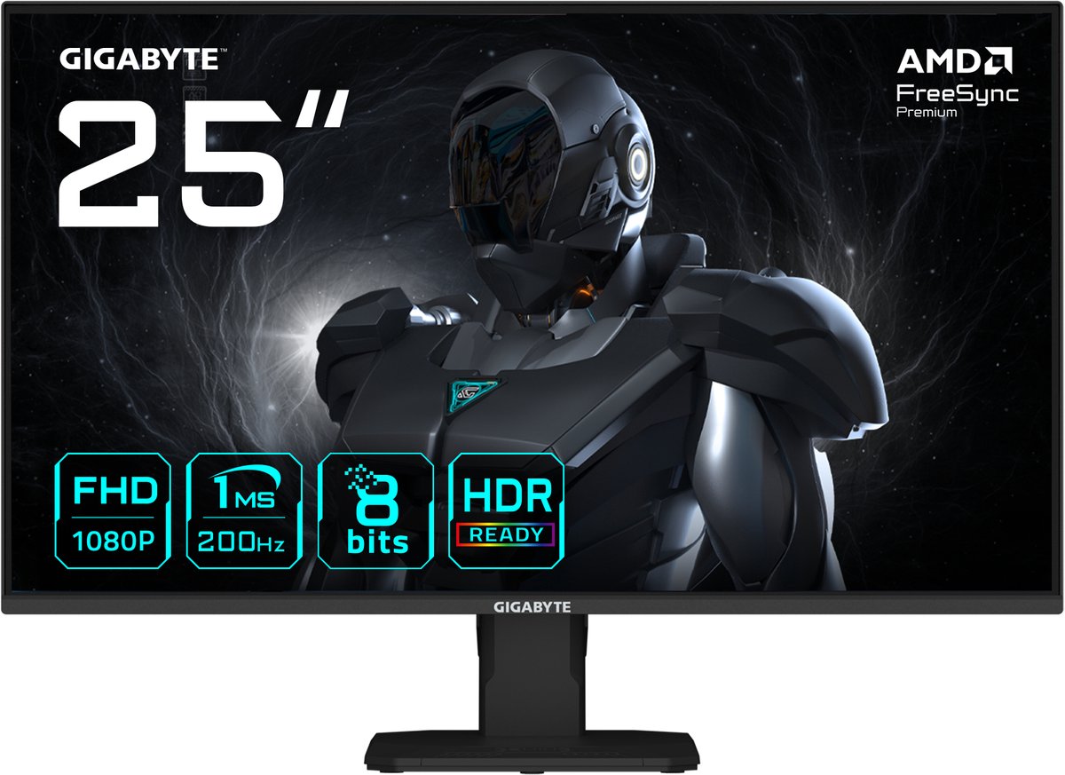 24,5" GIGABYTE GS25F2 - 1920x1080 (FHD) - 200Hz - IPS