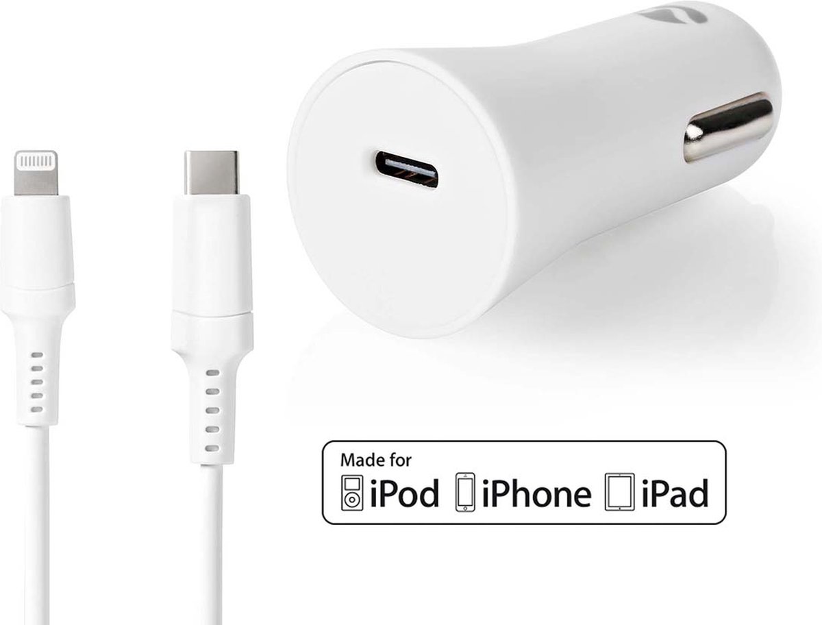 Nedis car power adapter - 24 pin USB-C - 20 Watt