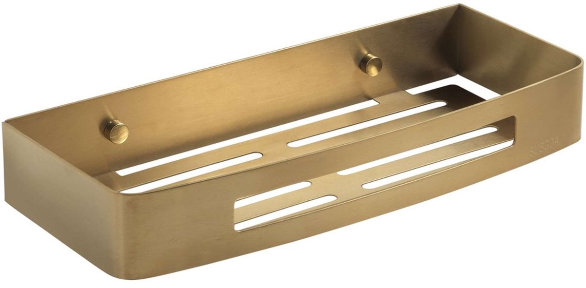 Gedy Nerva Bath Shelf - Brushed Brass