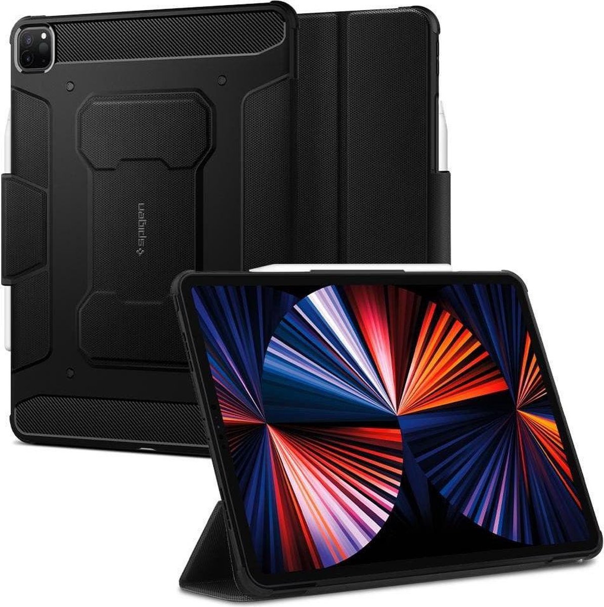 Spigen Rugged Armor Pro - black - iPad Pro 12.9" (2022/2021)