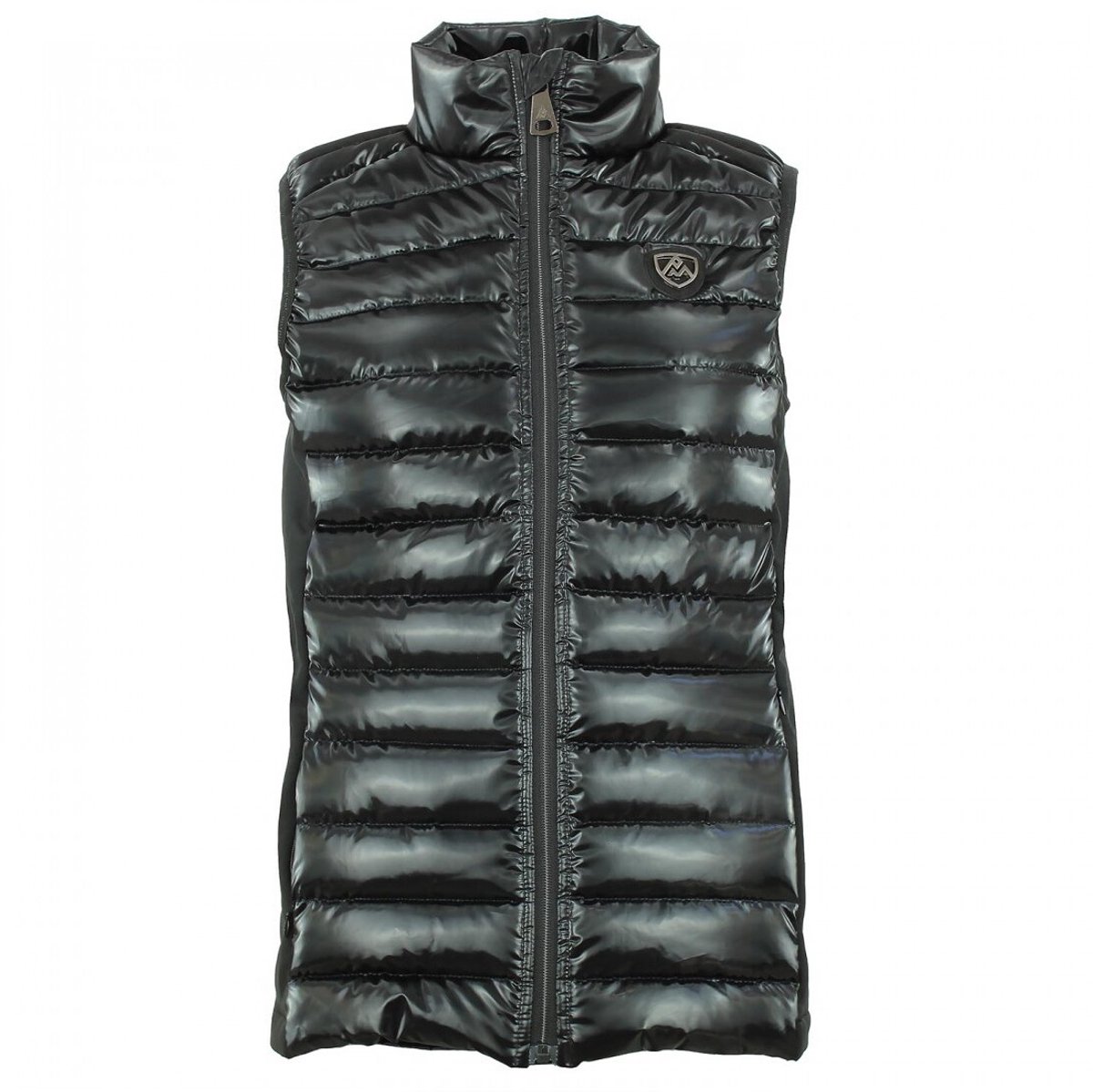 Piumino smanicato bimateriale da donna Peak Mountain Fine