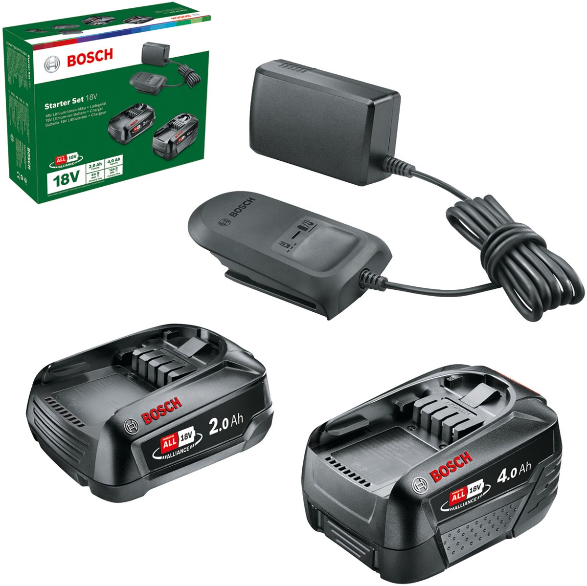 Bosch Starter Set 18V battery charger - 2Ah 4Ah - with battery - 2 - Li-Ion