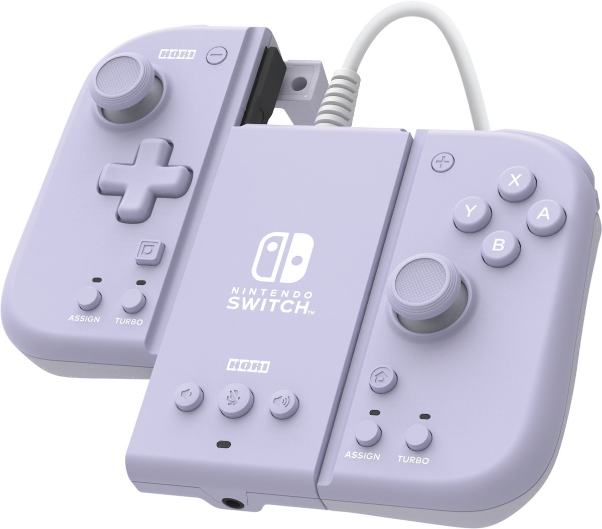 HORI Split Pad Compact Attachment Set (Lavender) - Wired Controller - Nintendo Switch