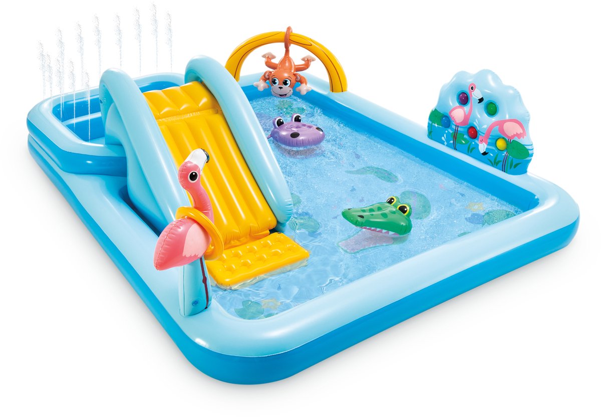 Intex Jungleeventyr Legepool 244x198x71 cm