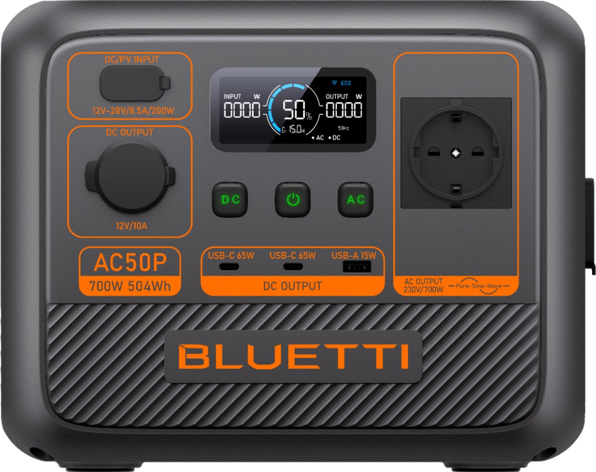 BLUETTI AC50P - Portable Power Station - 504Wh