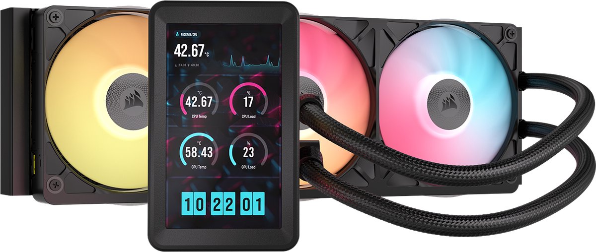 Corsair iCUE LINK TITAN II 360 RX LCD - CPU Vandkøling - Max 32 dBA