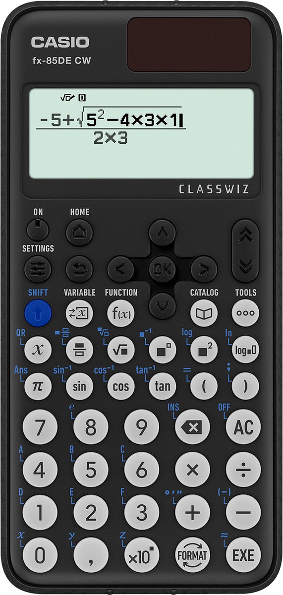 Casio FX-85DE CW calculadora Bolsillo Calculadora científica Negro