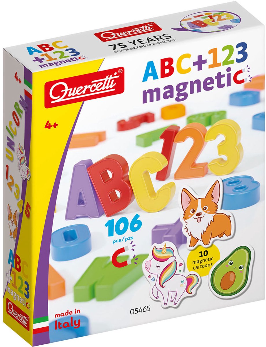 Quercetti Magnets: ABC & 123