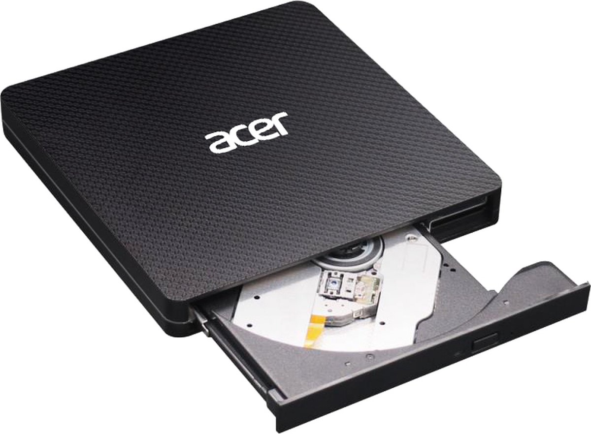 Acer DVD DVD+RW drive - USB - plug-in module - DVD-RW (Brænder) - USB - Sort