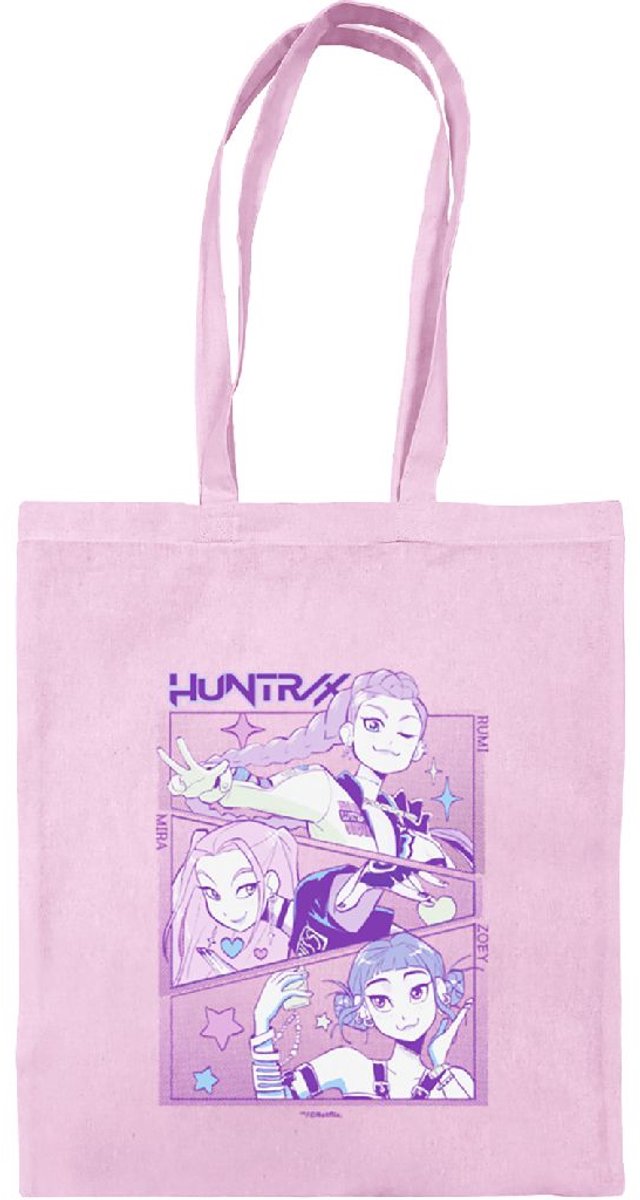 Pyramid - Tote Bag K-Pop Demon Hunters (Huntrix) Light Pink
