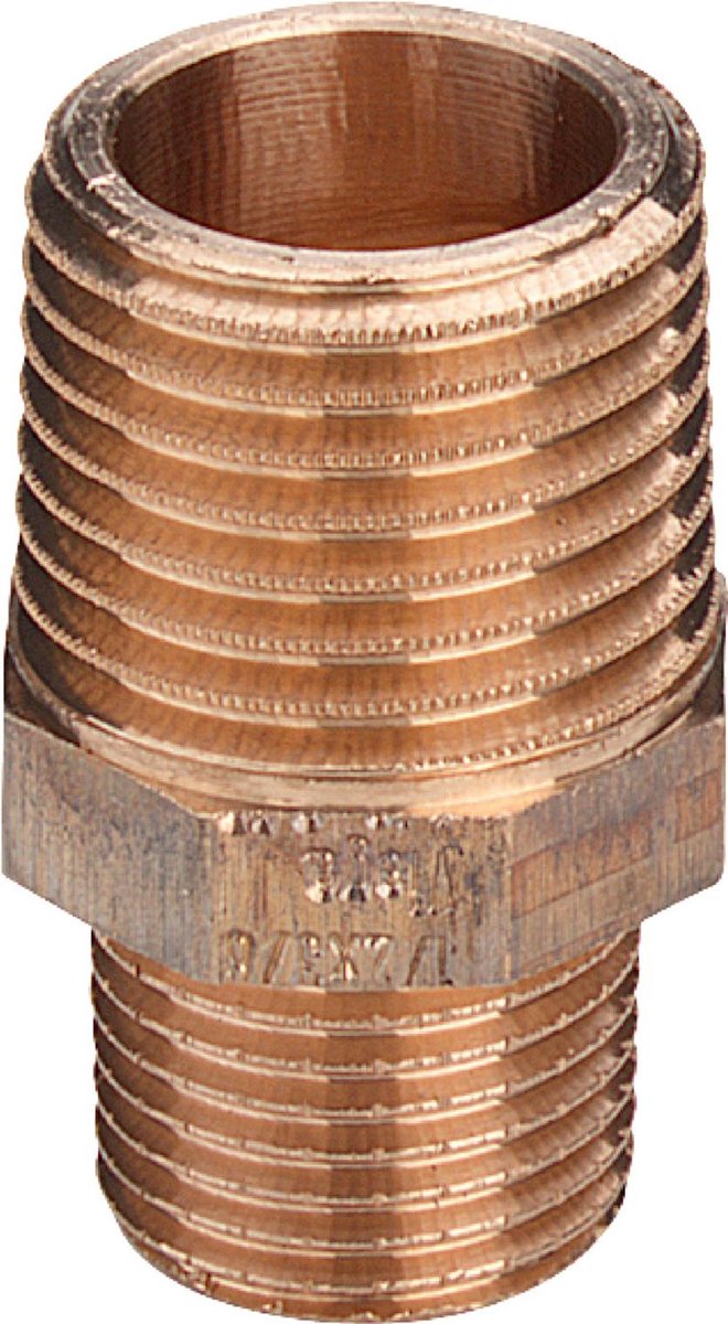 Viega Brystnippel 1 1/4" x 3/4" rødgods