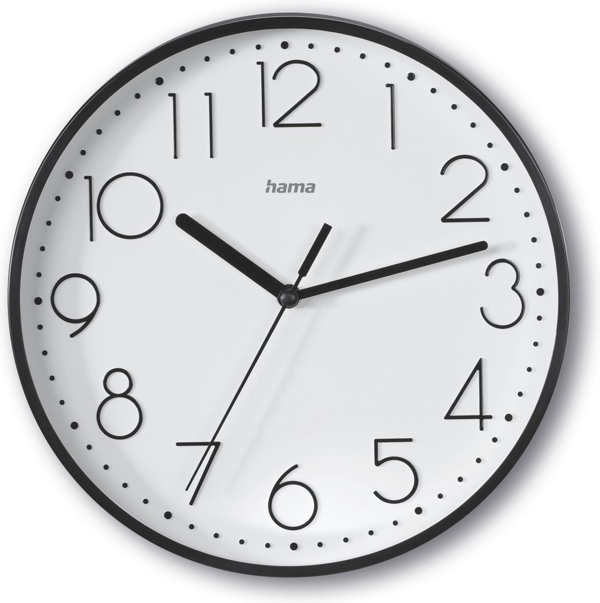 Hama 'Salina' Wall Clock Ø 22 cm Black
