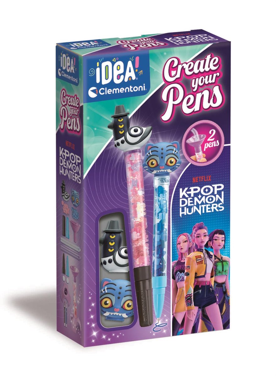 Clementoni Create Your Pens: K-Pop Demon Hunters Sussy And Derpy