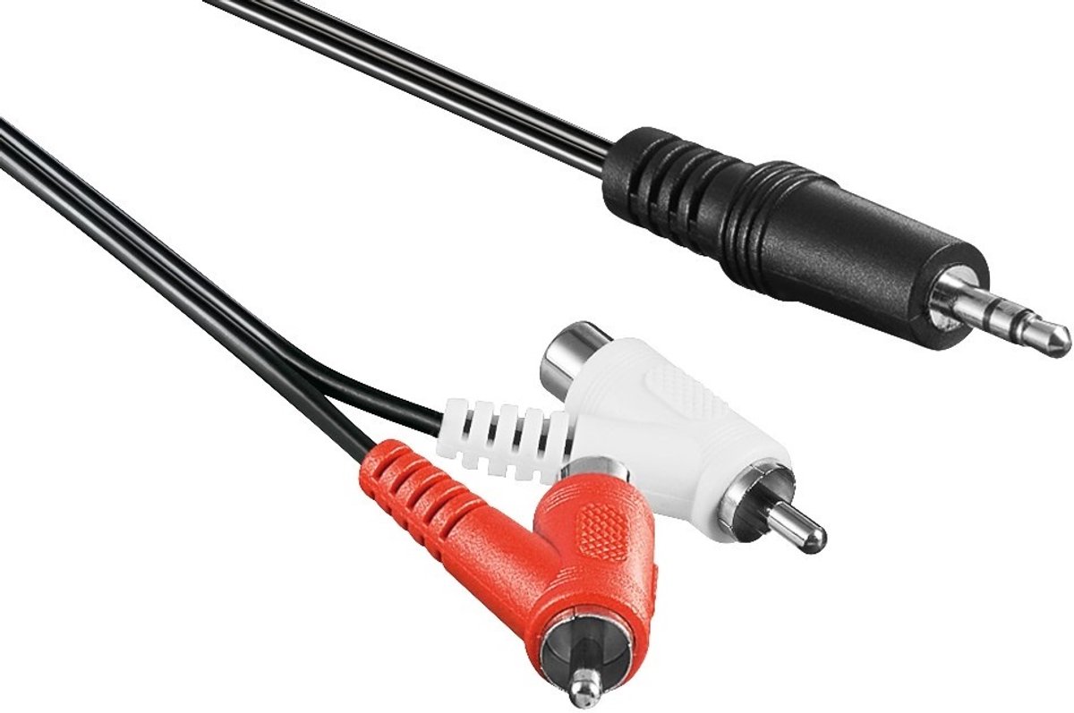 Pro Audio cable adapter 3.5 mm male to stereo RCA male/female