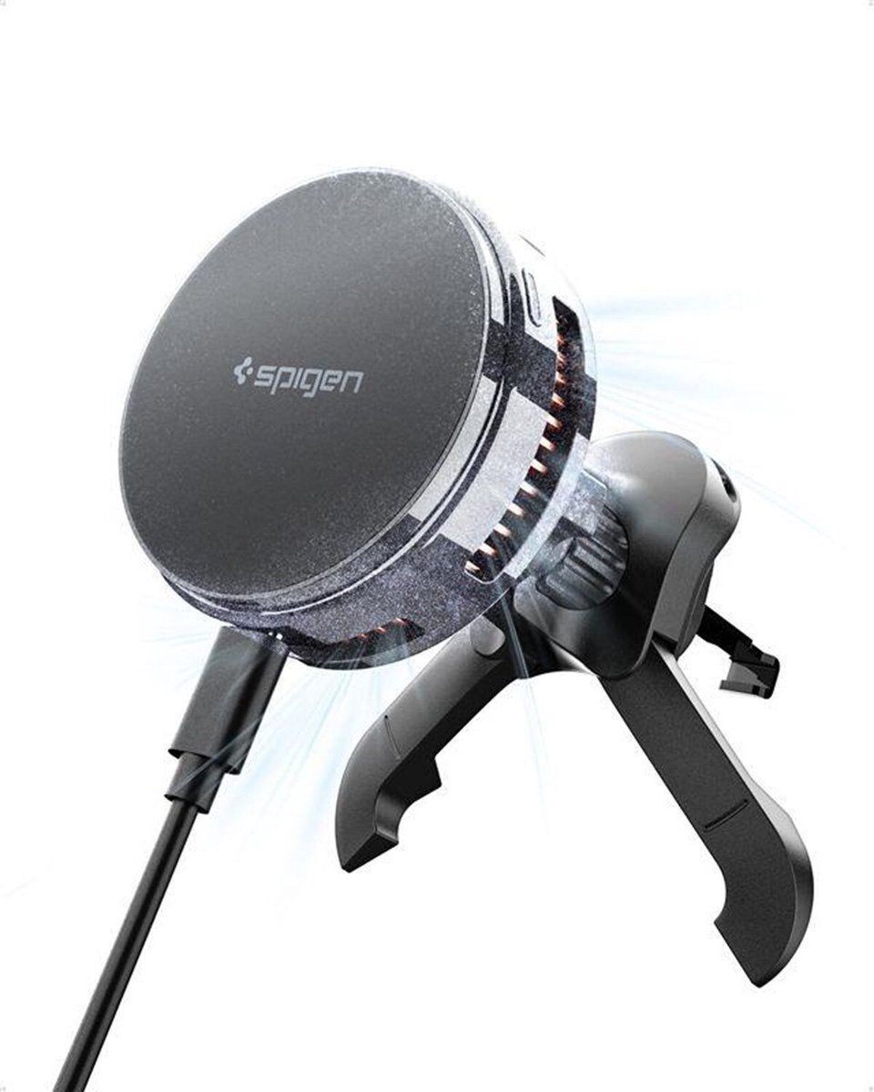 Spigen Essential MagSafe Peltier Wireless Car Charger EV25MFAQ - black - Air vent