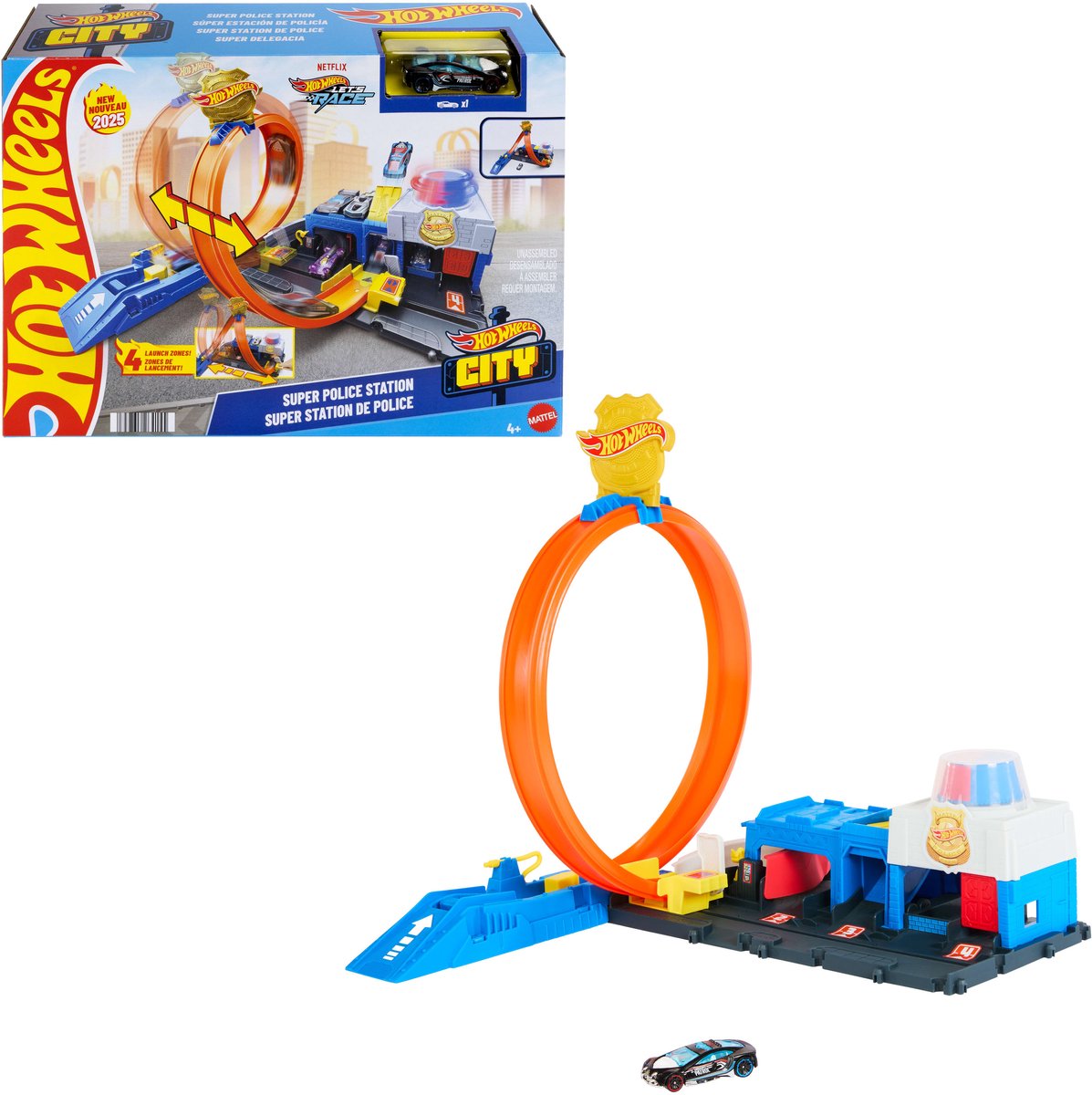 Hot Wheels City Super politistation