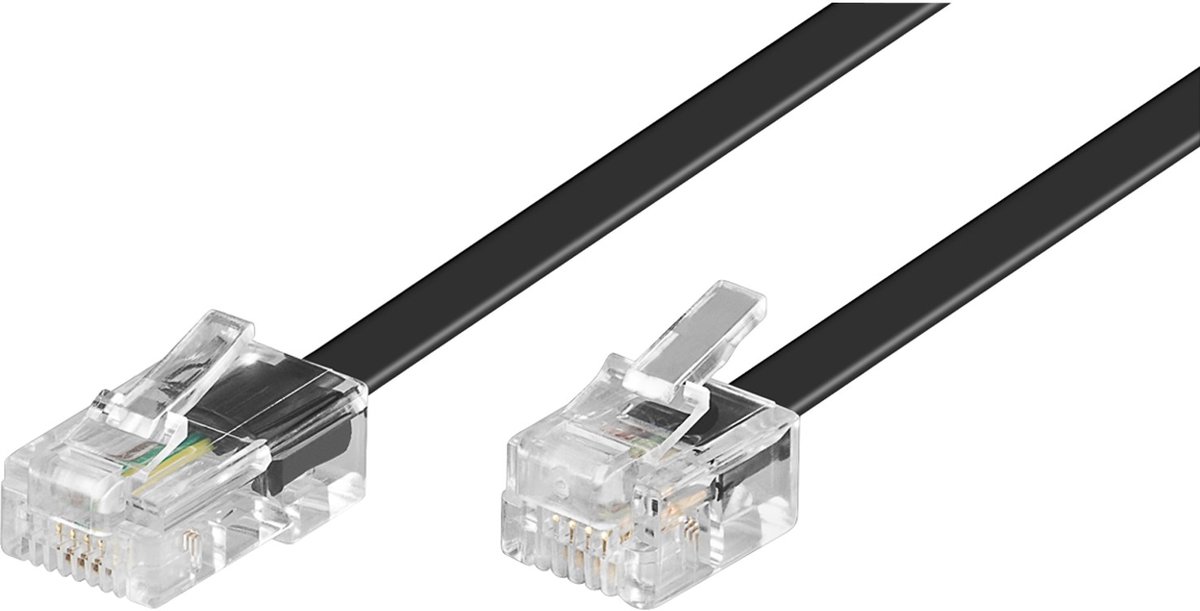 Pro Modular telephone cable - Sort - 15m