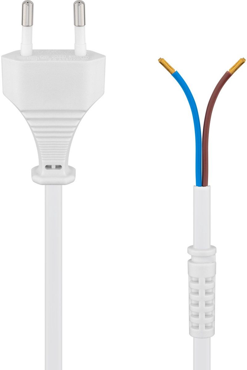 Pro Euro cord for assembly 1.5 m white