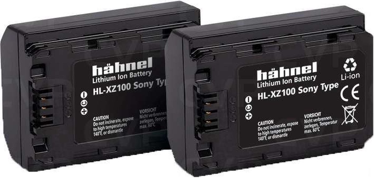 Hähnel Battery Sony HL-XZ100 / NP-FZ100 Twin Pack