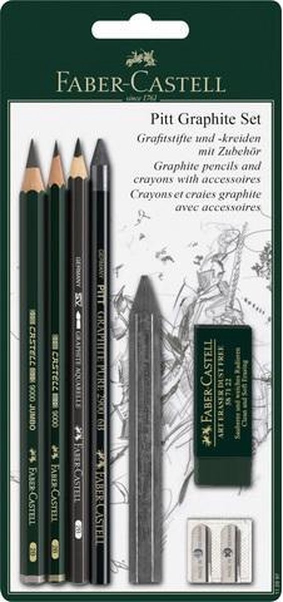Faber-Castell Pitt Graphite set - crayon and pencil set - 5 pieces
