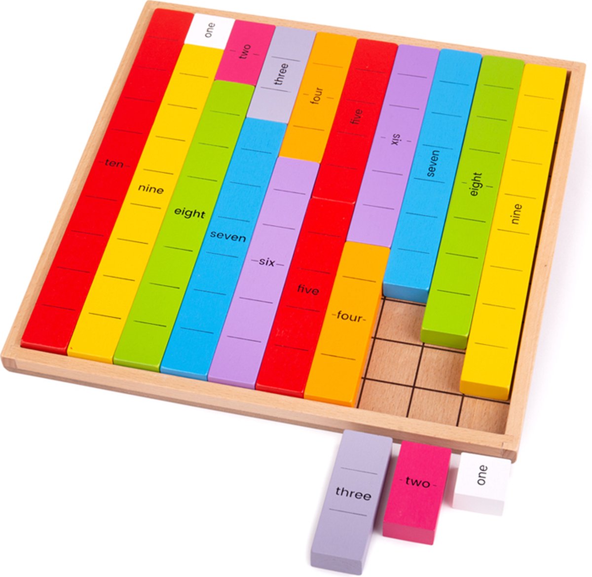 Bigjigs Wooden Maths Game Connecting Numbers