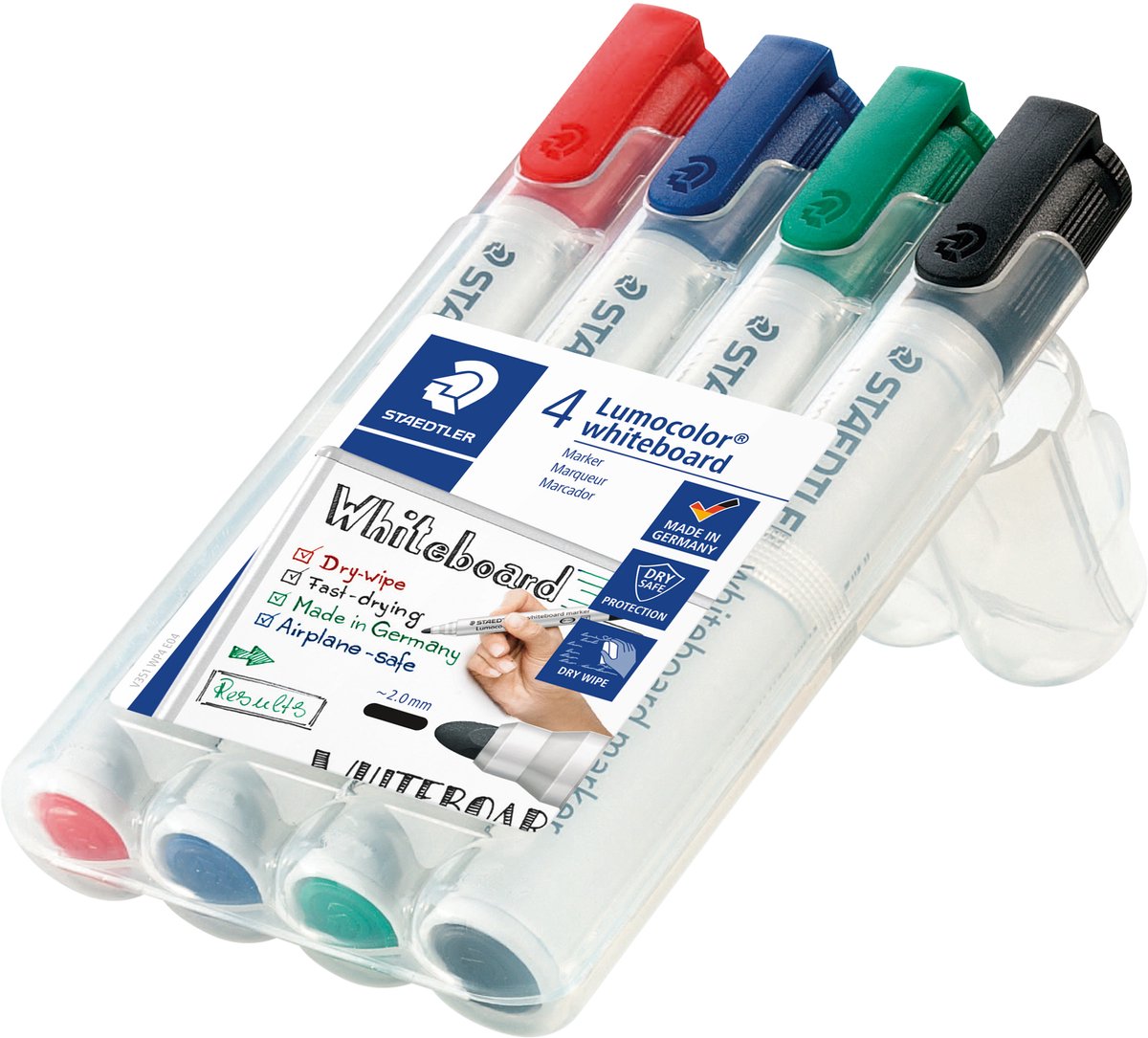 Staedtler Lumocolor WB-marker 2mm 4 ass/boks