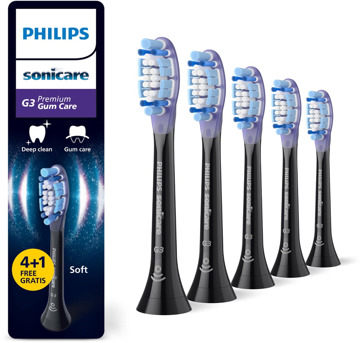 Philips Premium Gum Care HX9055/88 Pack de 5 cabezales de cepillado