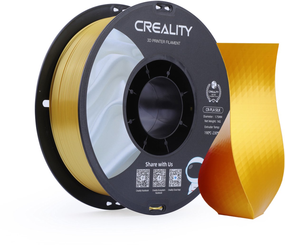 CREALITY 3D - golden - CR-Silk PLA filament