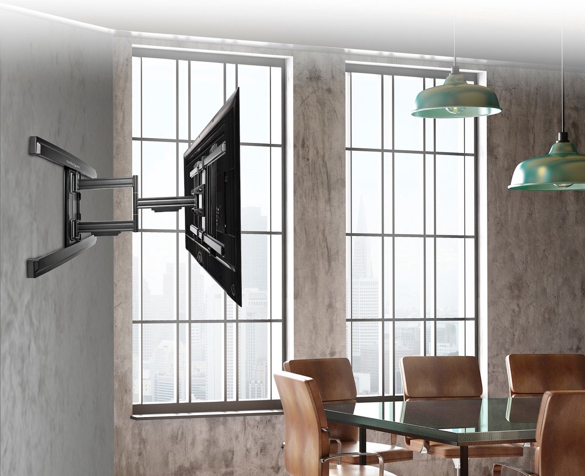 StarTech.com Full Motion TV Wall Mount - For up to 80" VESA Mount Displays - wall mount (full-motion adjustable arm) - Maks 50 kg - Maks størrelse 80"